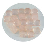 Rose Quartz 1PC Large 11x11 MM Square Cabochon Pink Lustrous semi Precious Gems