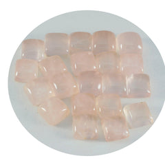 Rose Quartz 1PC Large 11x11 MM Square Cabochon Pink Lustrous semi Precious Gems