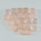 Rose Quartz 1PC Large 11x11 MM Square Cabochon Pink Lustrous semi Precious Gems
