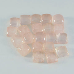 Rose Quartz 1PC Large 11x11 MM Square Cabochon Pink Lustrous semi Precious Gems
