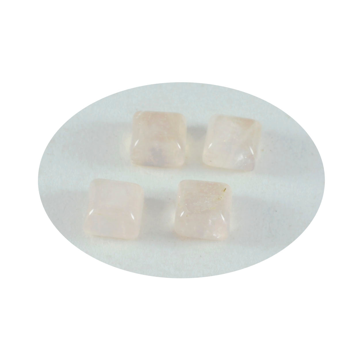 Rose Quartz 1PC Small 8x8 MM Square Cabochon Pink Polished semi Precious Loose Gemstones Image secondaire du produit
