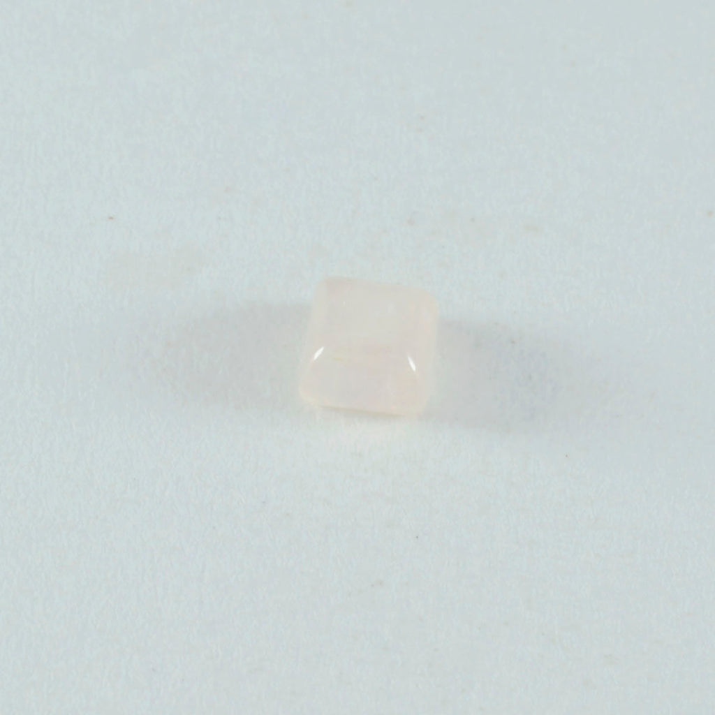 Rose Quartz 1PC Medium 9x9 MM Square Cabochon Pink Splendid semi Precious Semi Precious Gemstone