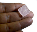 Rose Quartz 1PC Large 11x11 MM Square Cabochon Pink Lustrous semi Precious Gems
