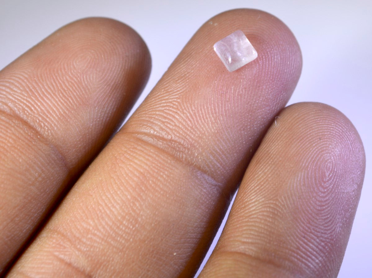 Rose Quartz 10PC Tiny 3x3 MM Square Cabochon Pink Superior semi Precious Semi Precious Gemstone