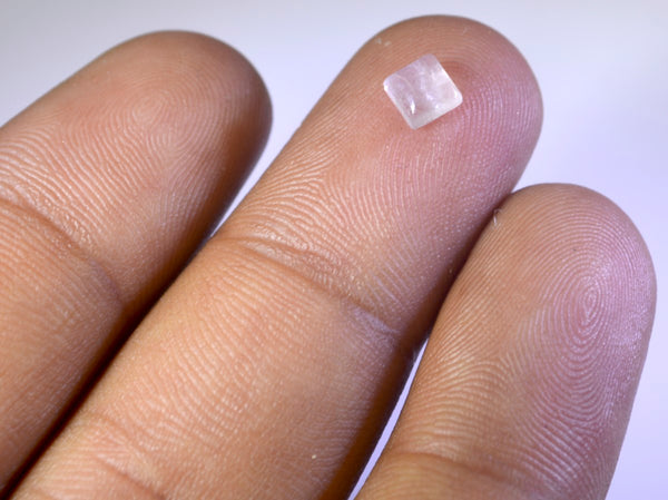 Rose Quartz 10PC Tiny 3x3 MM Square Cabochon Pink Superior semi Precious Semi Precious Gemstone