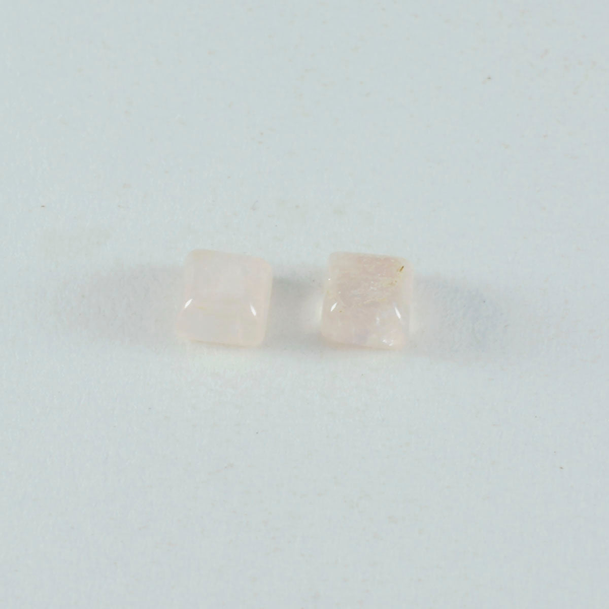 Rose Quartz 10PC Tiny 5x5 MM Square Cabochon Pink Fiery semi Precious Gems Image principale du produit