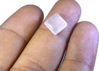 Rose Quartz 1PC Tiny 6x6 MM Square Cabochon Pink Brilliant semi Precious Loose Gems