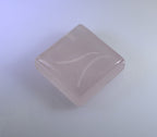 Rose Quartz 1PC Small 7x7 MM Square Cabochon Pink Sparkling semi Precious Loose Gemstone