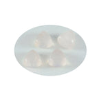 Rose Quartz 1PC Large 11x11 MM Triangle Cabochon Pink Brilliant semi Precious Loose Gemstones