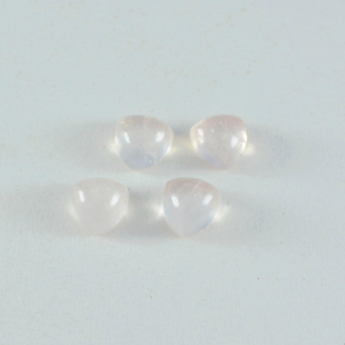Rose Quartz 1PC Small 8x8 MM Triangle Cabochon Pink Superior semi Precious Gems