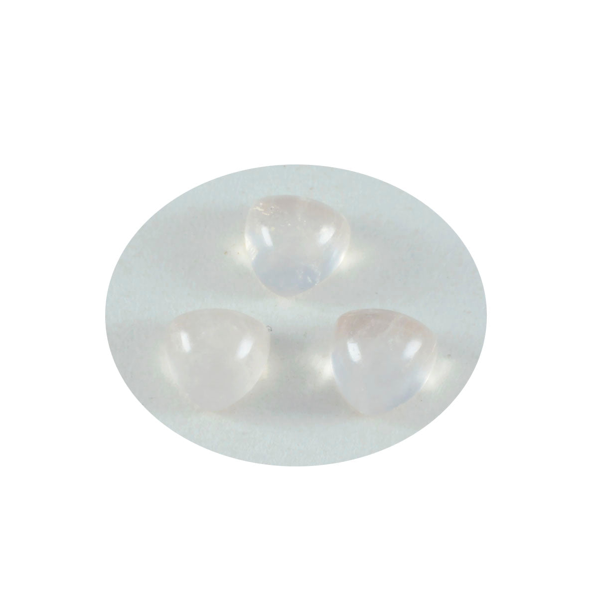 Rose Quartz 1PC Medium 9x9 MM Triangle Cabochon Pink Pure semi Precious Loose Gems