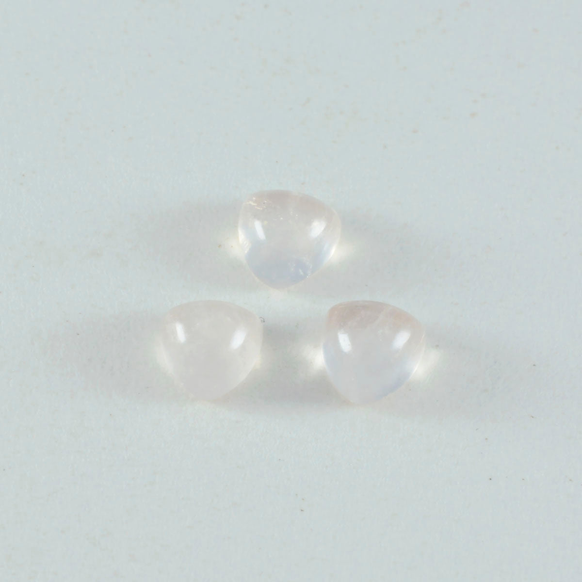 Rose Quartz 1PC Medium 9x9 MM Triangle Cabochon Pink Pure semi Precious Loose Gems