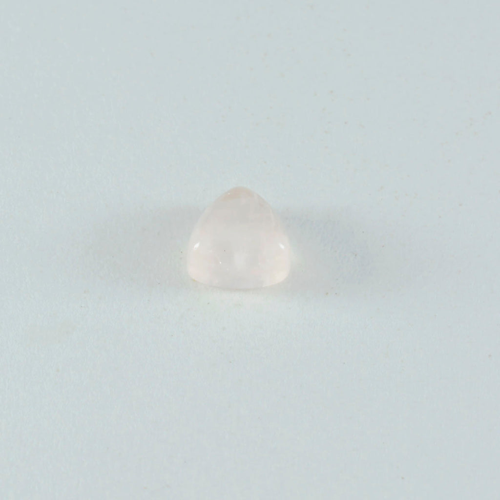 Rose Quartz 1PC Large 10x10 MM Triangle Cabochon Pink Fiery semi Precious Loose Gemstone