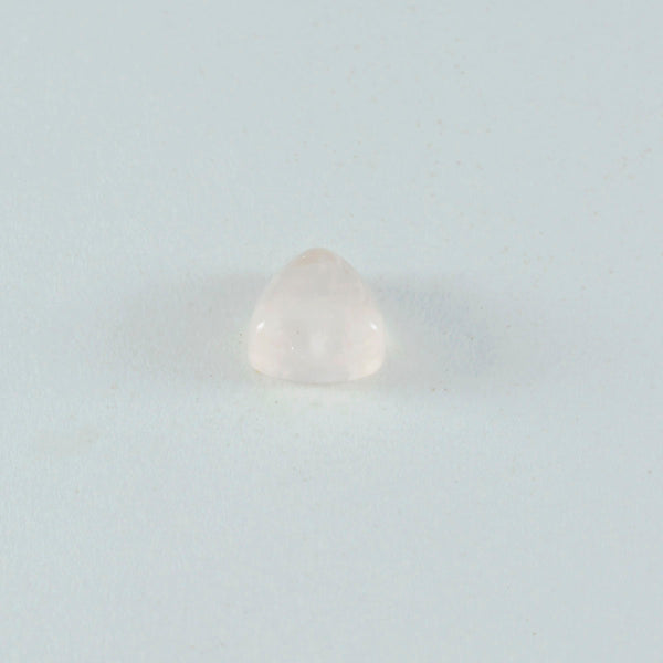 Rose Quartz 1PC Large 10x10 MM Triangle Cabochon Pink Fiery semi Precious Loose Gemstone