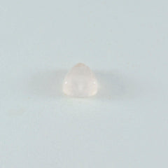 Rose Quartz 1PC Large 10x10 MM Triangle Cabochon Pink Fiery semi Precious Loose Gemstone