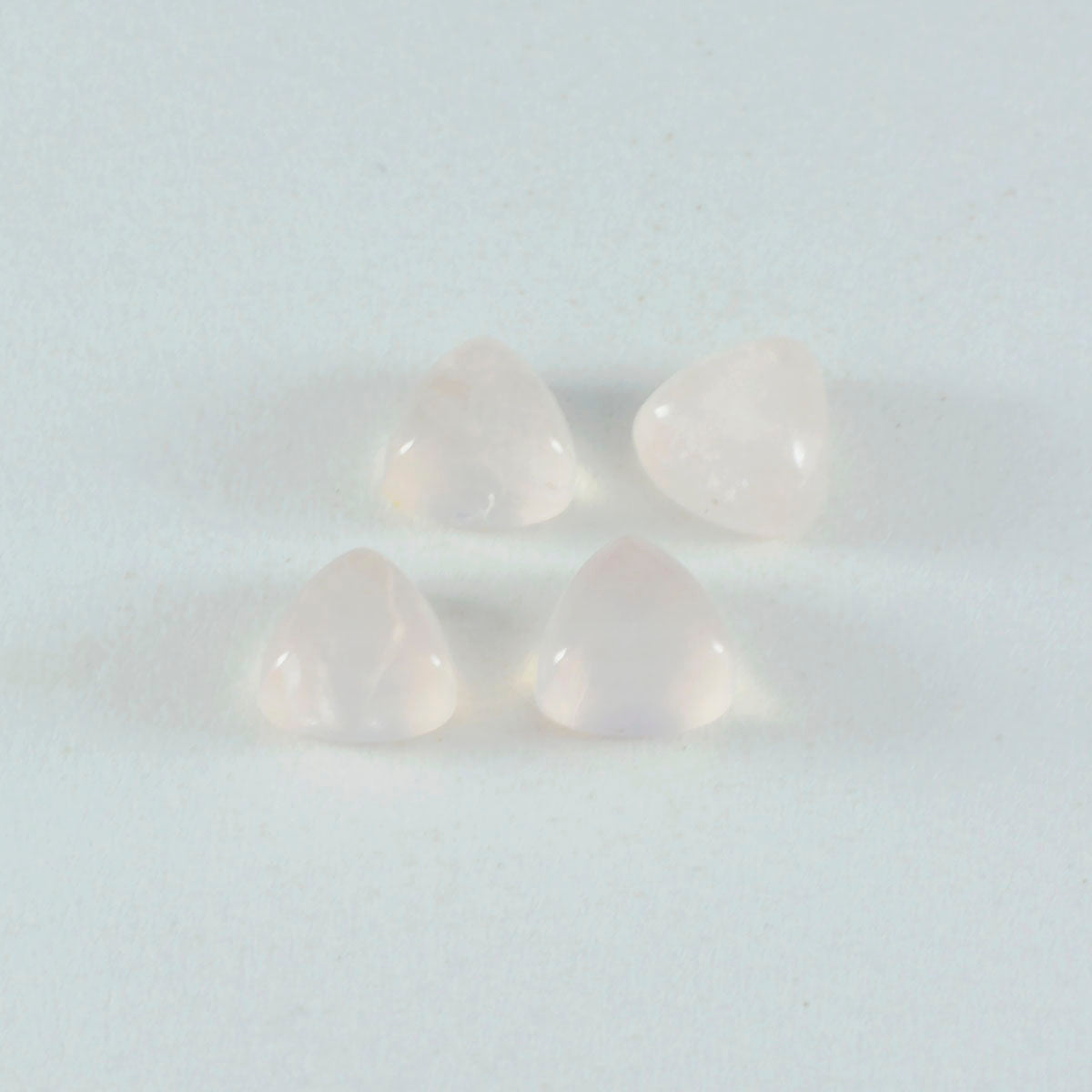 Rose Quartz 1PC Small 7x7 MM Triangle Cabochon Pink Genuine semi Precious Precious Gemstone
