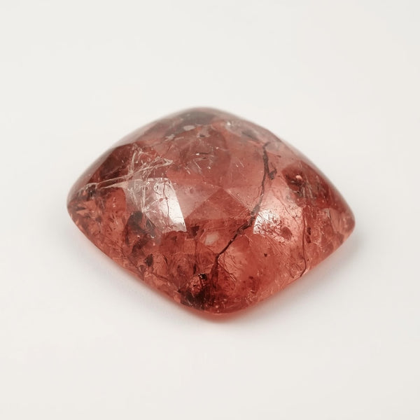 Red Strawberry Quartz 1PC Small 7x7 MM Cushion Cabochon Red Sparkling semi Precious Gems