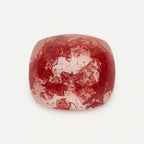 Red Strawberry Quartz 1PC Small 8x8 MM Cushion Cabochon Red Polished semi Precious Loose Gems