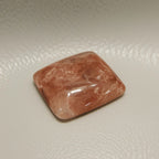 Red Strawberry Quartz 1PC Small 6x8 MM Emerald Cabochon Red Sparkling semi Precious Semi Precious Gemstone