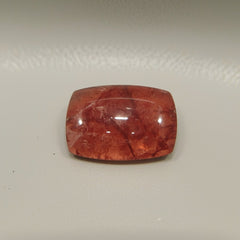 Red Strawberry Quartz 1PC Medium 8x10 MM Emerald Cabochon Red Lustrous semi Precious Loose Gemstone