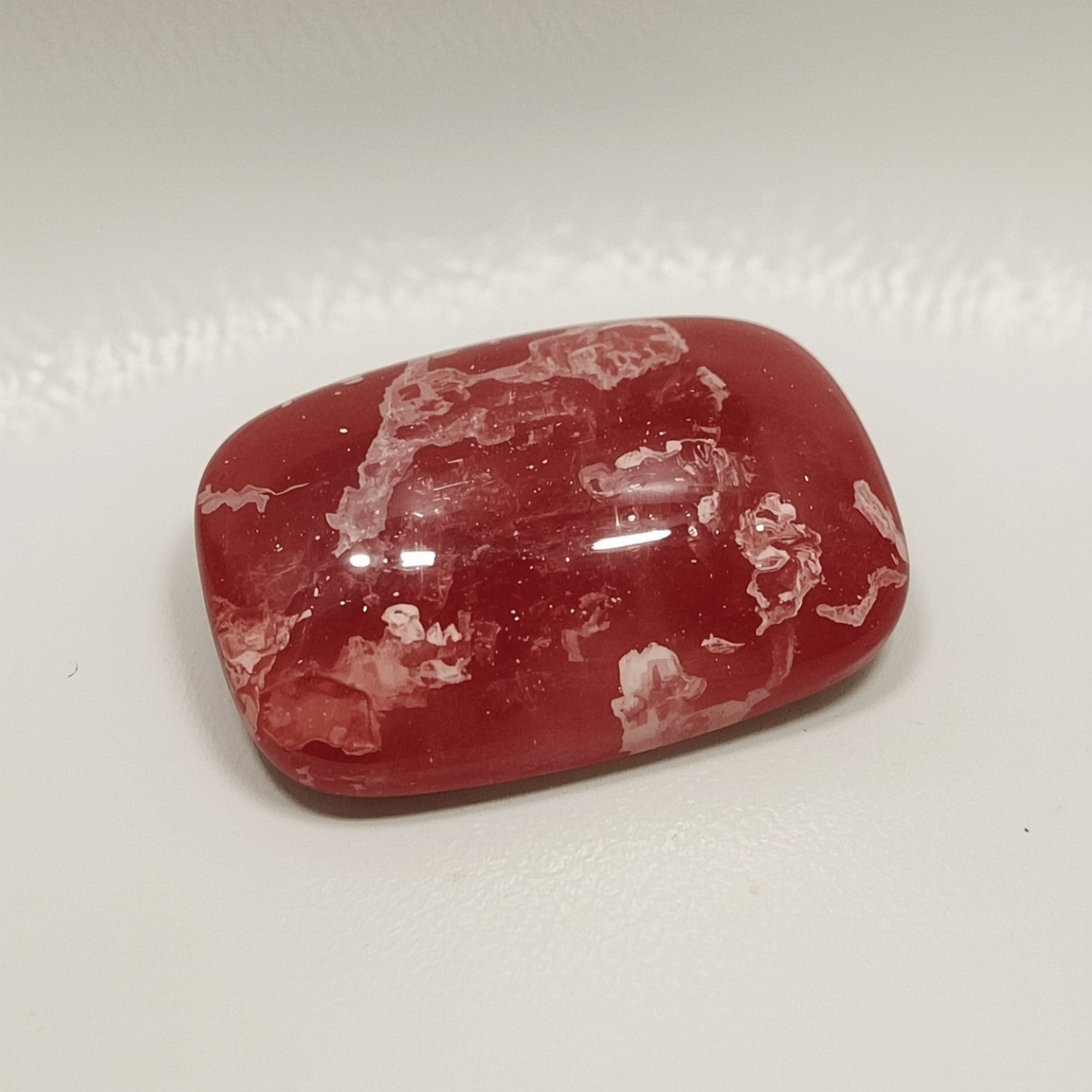 Red Strawberry Quartz 1PC Large 8x12 MM Emerald Cabochon Red Fine semi Precious Semi Precious Gemstone Main image