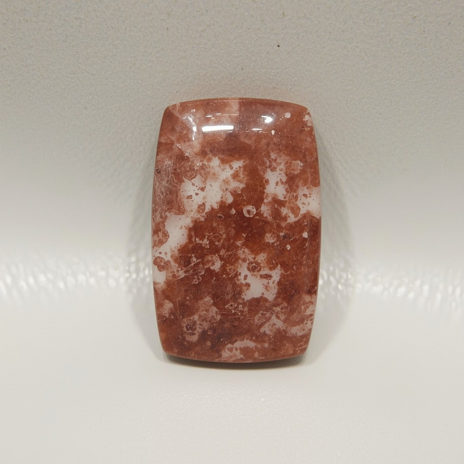 Red Strawberry Quartz 1PC Large 9x11 MM Emerald Cabochon Red Shine semi Precious Loose Gemstones Secondary image