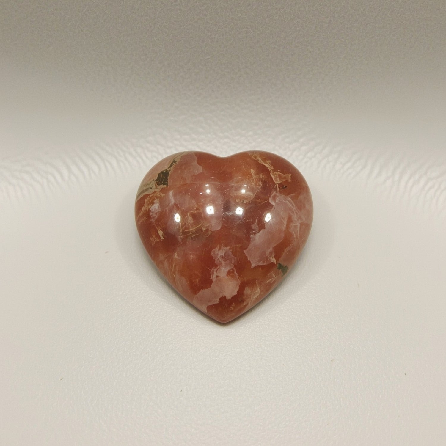 Red Strawberry Quartz 1PC Large 10x10 MM Heart Cabochon Red Fiery semi Precious Semi Precious Gemstone Sekundär produktbild