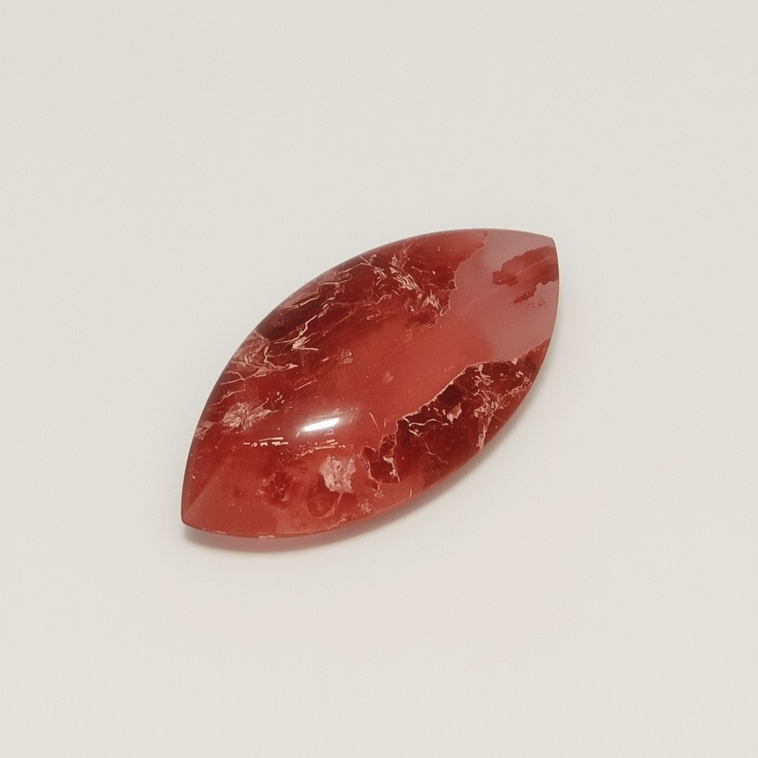 Red Strawberry Quartz 10PC Tiny 4x8 MM Marquise  Cabochon Red Natural semi Precious Loose Gemstone