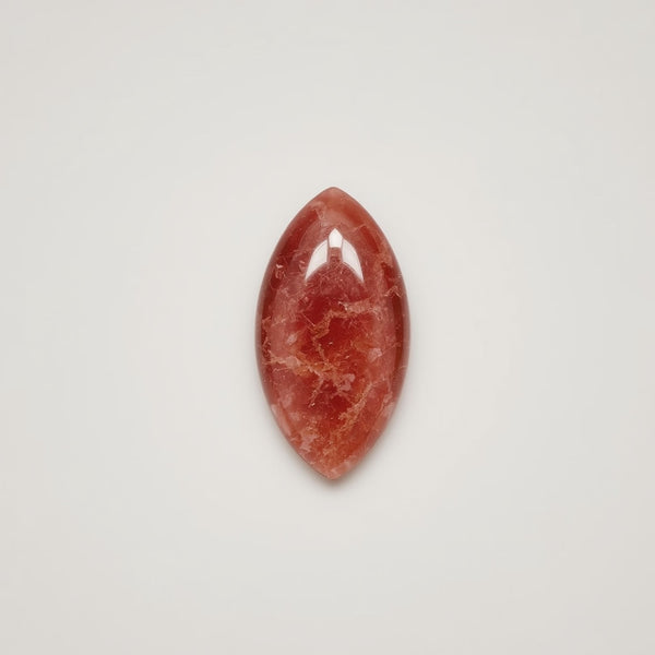Red Strawberry Quartz 1PC Small 5x10 MM Marquise  Cabochon Red Genuine semi Precious Loose Gemstones