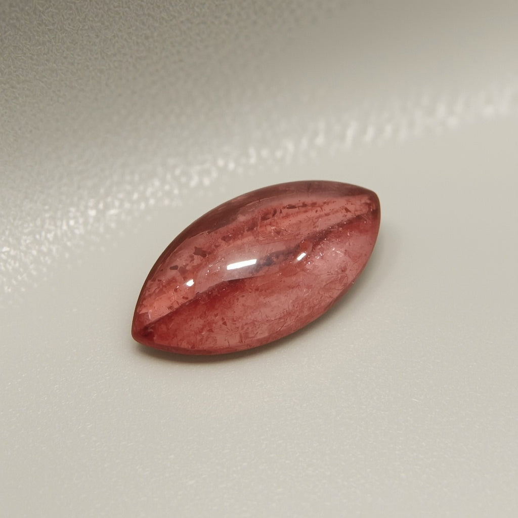 Red Strawberry Quartz 1PC Small 5x10 MM Marquise  Cabochon Red Genuine semi Precious Loose Gemstones