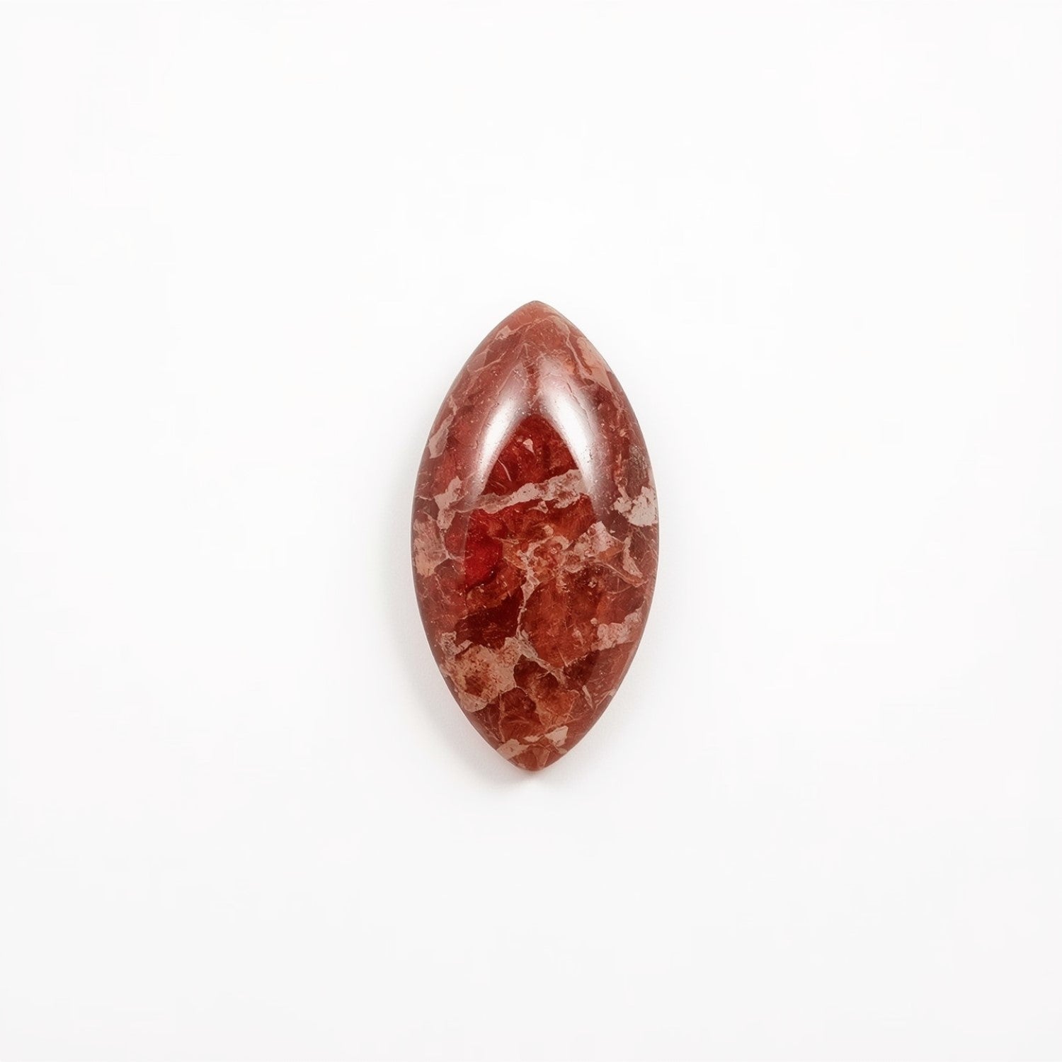 Red Strawberry Quartz 1PC Small 6x12 MM Marquise  Cabochon Red Superior semi Precious Semi Precious Gemstone Main image
