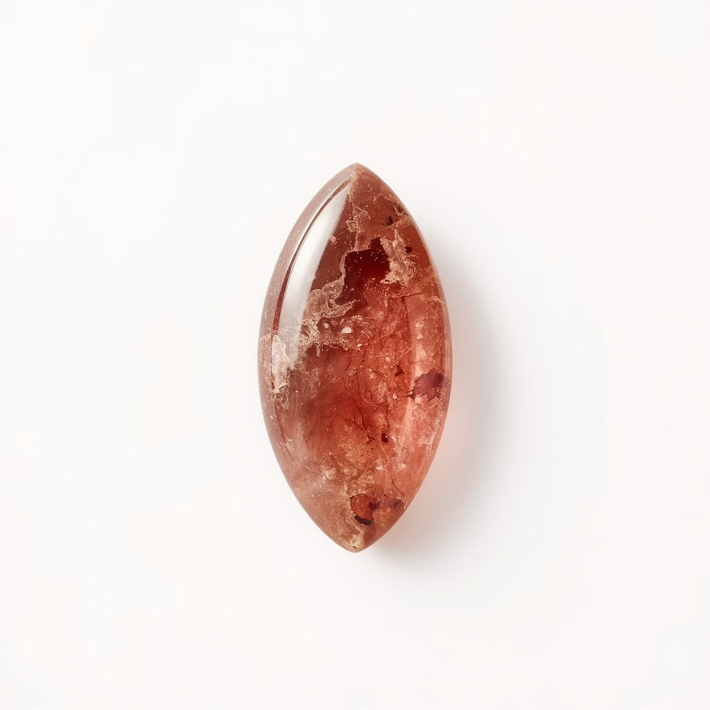 Red Strawberry Quartz 1PC Small 6x12 MM Marquise  Cabochon Red Superior semi Precious Semi Precious Gemstone