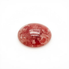 Red Strawberry Quartz 1PC Tiny 5x7 MM Oval Cabochon Red Lustrous semi Precious Gems
