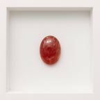 Red Strawberry Quartz 1PC Tiny 5x7 MM Oval Cabochon Red Lustrous semi Precious Gems