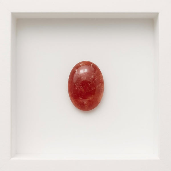Red Strawberry Quartz 1PC Tiny 5x7 MM Oval Cabochon Red Lustrous semi Precious Gems