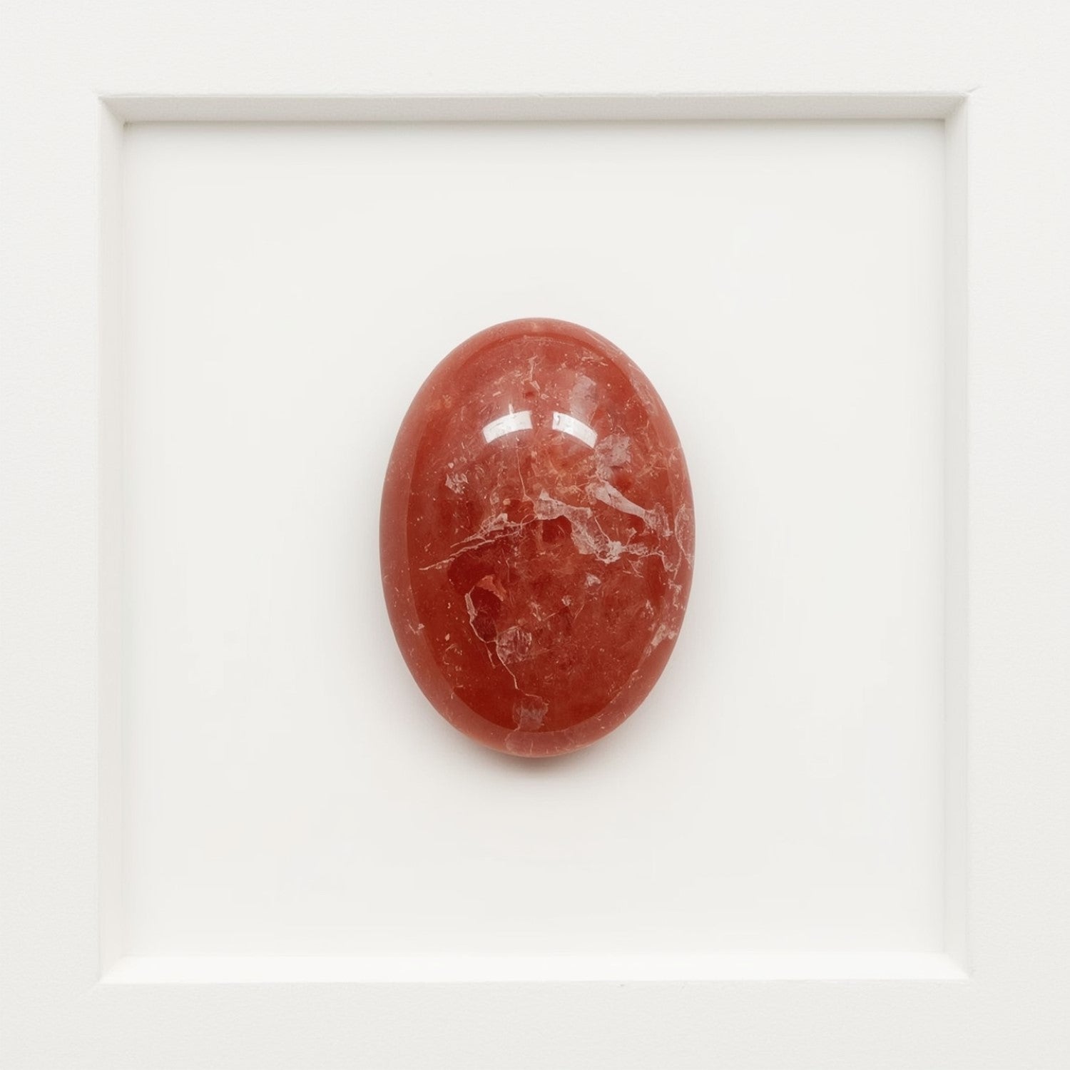 Red Strawberry Quartz 1PC Small 6x9 MM Oval Cabochon Red Fine semi Precious Loose Gemstone