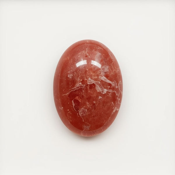 Red Strawberry Quartz 1PC Medium 7x10 MM Oval Cabochon Red Natural semi Precious Semi Precious Gemstone