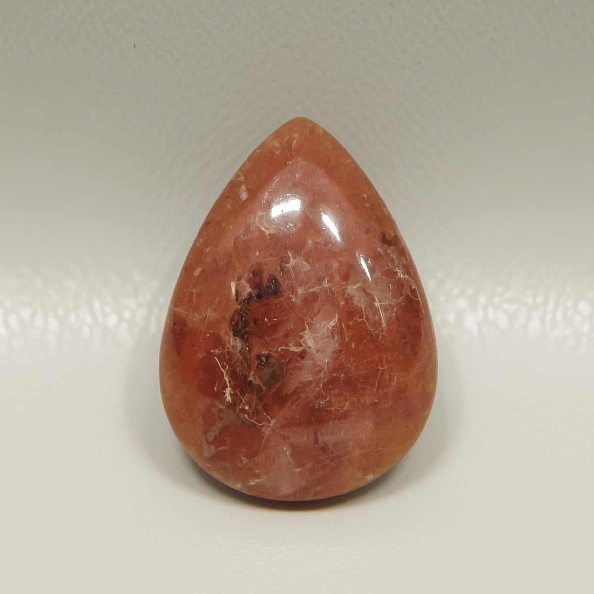 Red Strawberry Quartz 1PC Large 10x12 MM Pear Cabochon Red Luster semi Precious Loose Gems