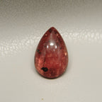 Red Strawberry Quartz 1PC Tiny 5x7 MM Pear Cabochon Red Genuine semi Precious Precious Gemstone