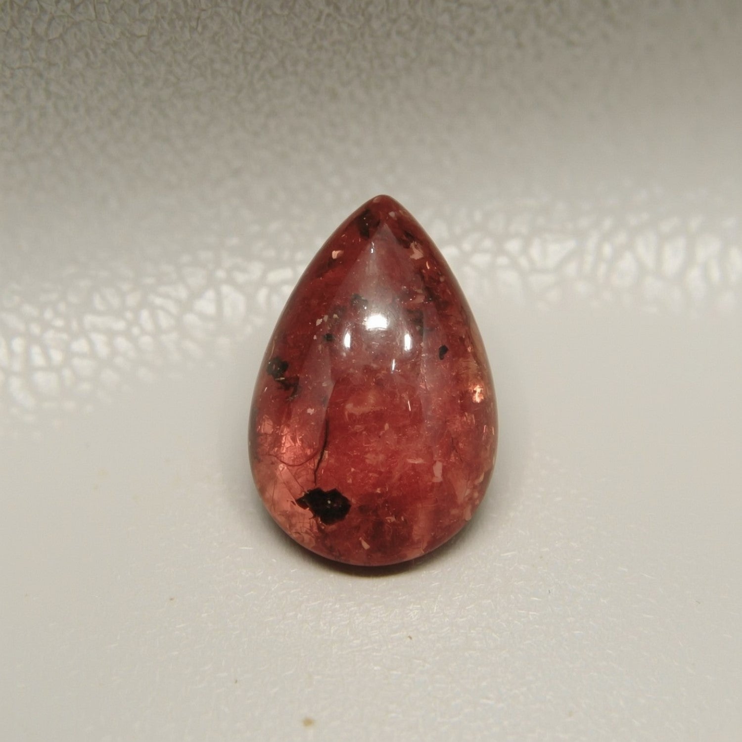 Red Strawberry Quartz 1PC Tiny 5x7 MM Pear Cabochon Red Genuine semi Precious Precious Gemstone
