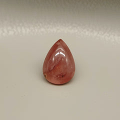 Red Strawberry Quartz 1PC Small 6x9 MM Pear Cabochon Red Pure semi Precious Loose Gems