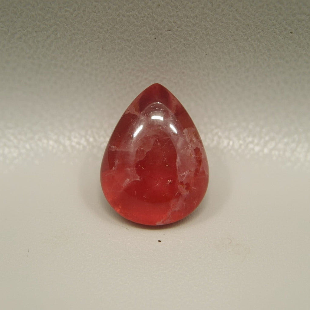 Red Strawberry Quartz 1PC Small 6x9 MM Pear Cabochon Red Pure semi Precious Loose Gems