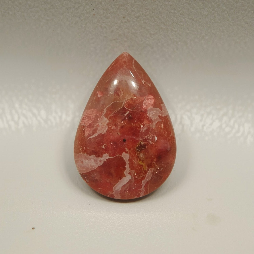 Red Strawberry Quartz 1PC Large 8x12 MM Pear Cabochon Red Splendid semi Precious Gems