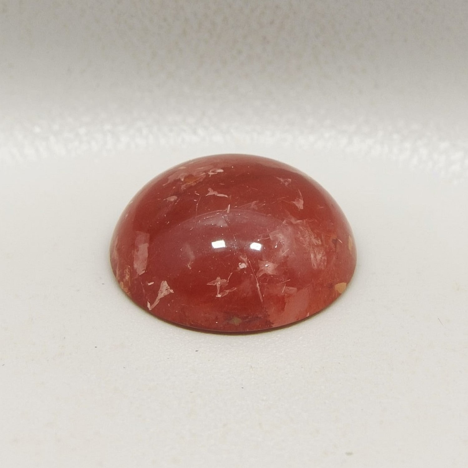 Red Strawberry Quartz 1PC Large 10x10 MM Round Cabochon Red Pure semi Precious Loose Gemstones