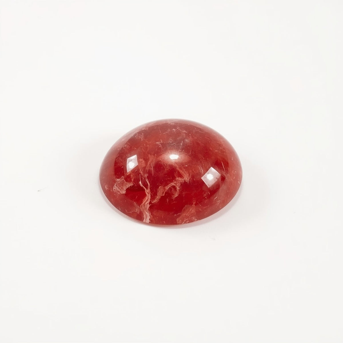 Red Strawberry Quartz 10PC Tiny 3x3 MM Round Cabochon Red Lustrous semi Precious Loose Gemstone