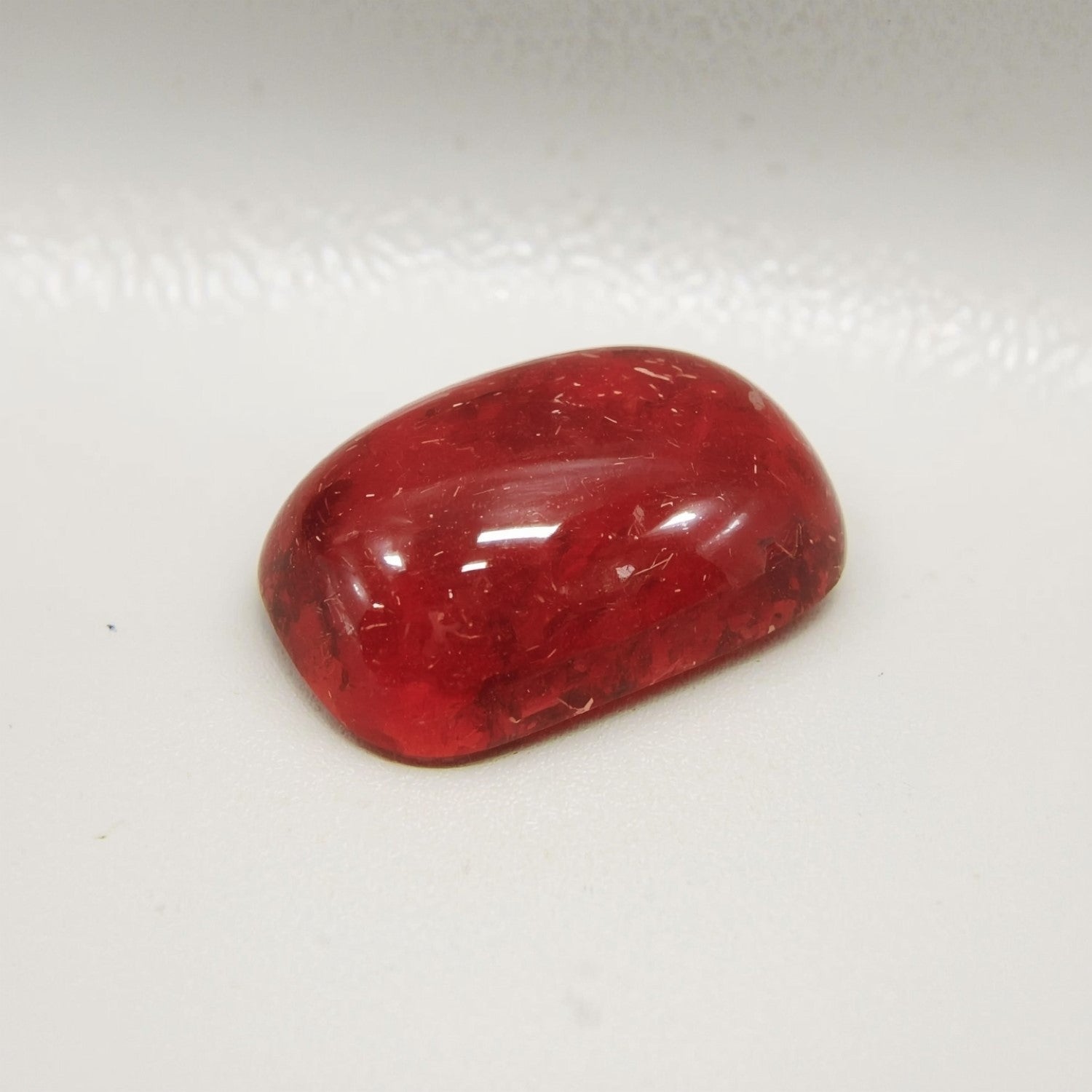 Red Strawberry Quartz 1PC Large 10x10 MM Square Cabochon Red Natural semi Precious Loose Gemstone Secondary image