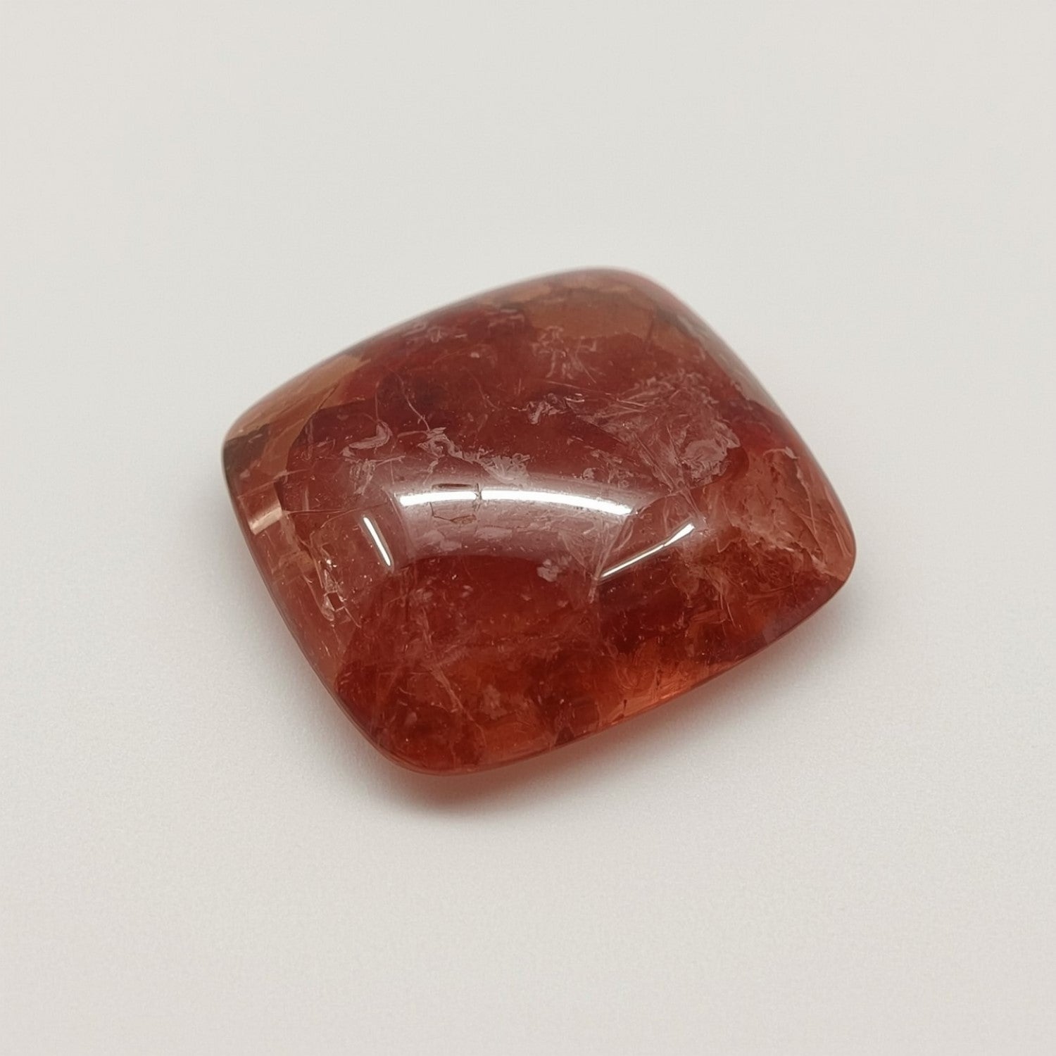 Red Strawberry Quartz 1PC Large 11x11 MM Square Cabochon Red Genuine semi Precious Loose Gemstones Main image