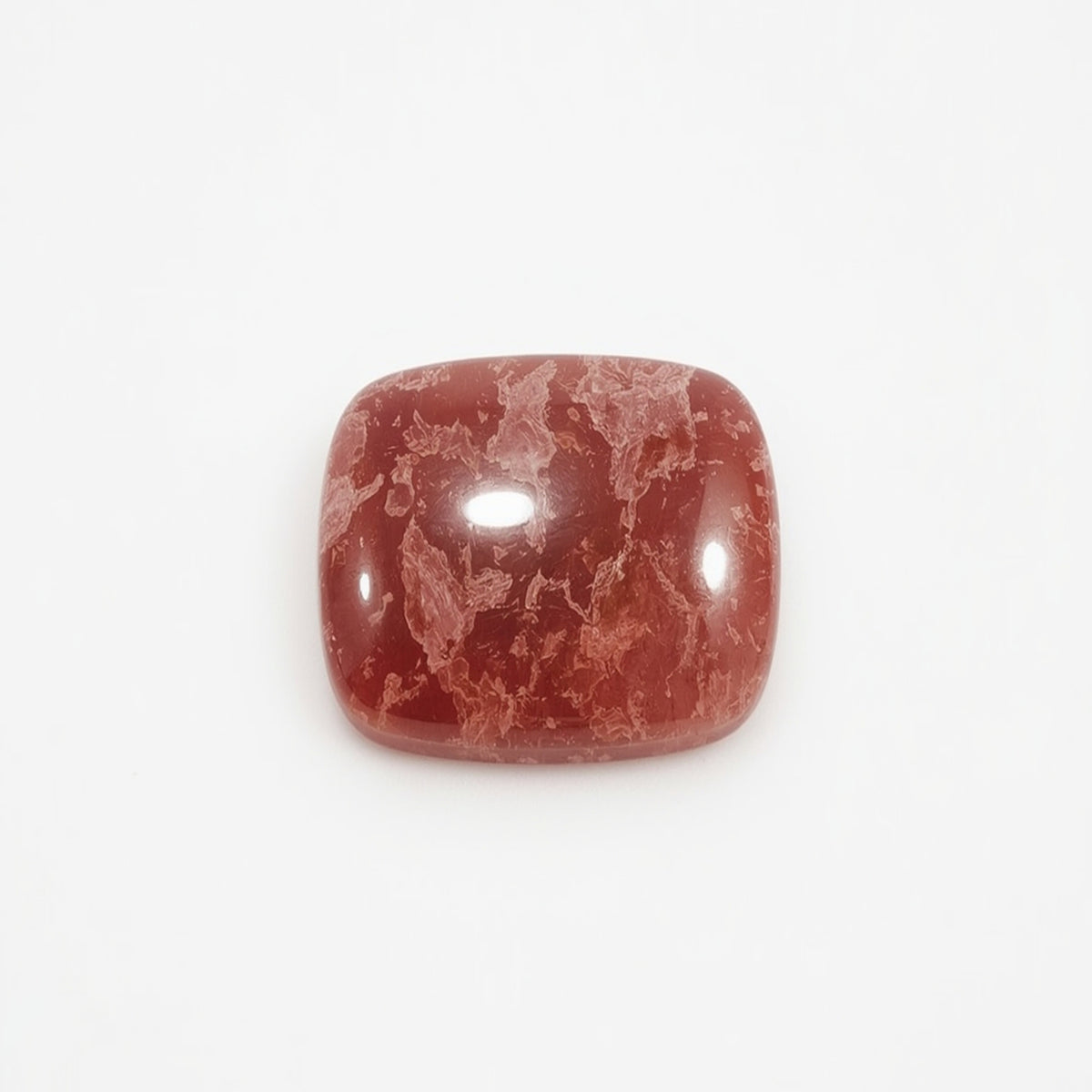 Red Strawberry Quartz 1PC Medium 9x9 MM Square Cabochon Red High-Quality semi Precious Loose Gems