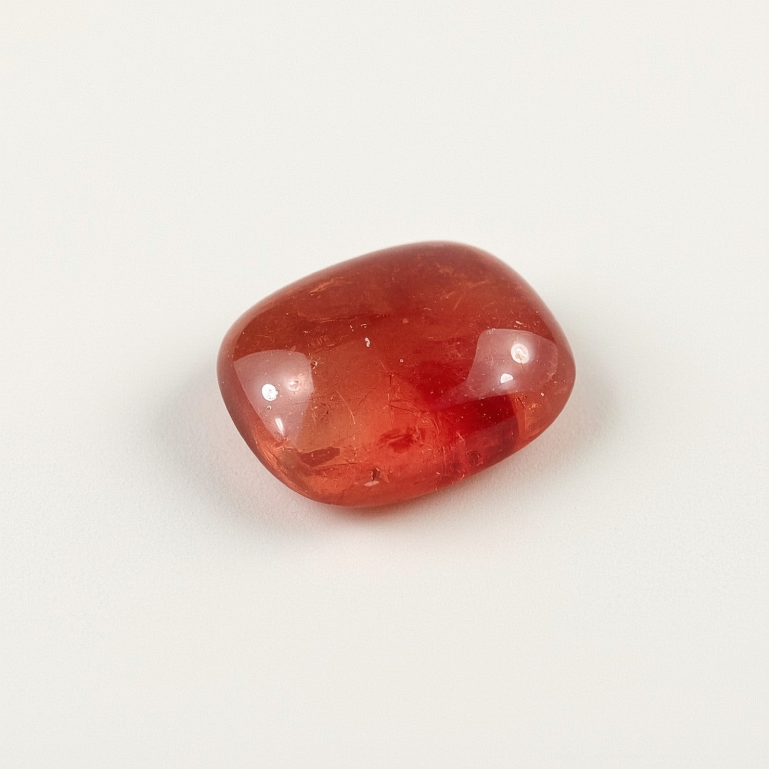 Roter Erdbeerquarz, 1 Stück, mittelgroß, 9 x 9 mm, quadratischer Cabochon, rot, hochwertige, lose Halbedelsteine Zweitbild