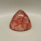 Red Strawberry Quartz 1PC Large 10x10 MM Triangle Cabochon Red Luster semi Precious Precious Gemstone